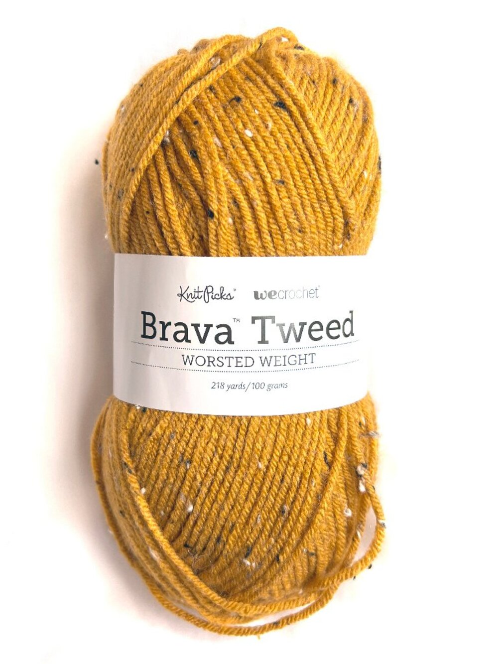 LOT of 14, Brava Tweed Yarn by Knit Picks, Color Goldenrod